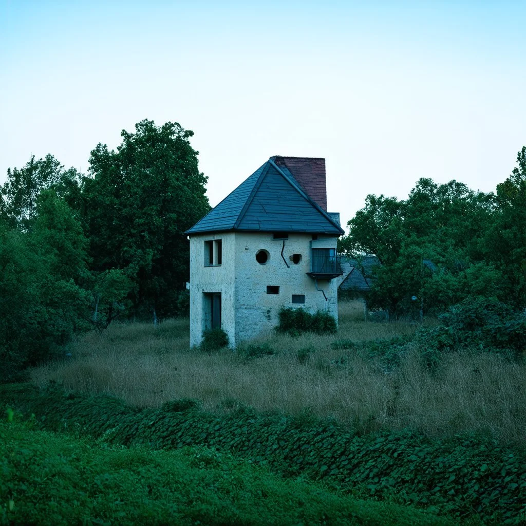 An odd village with absurd shapes, hasselblad h6d400c --ar 85:128 --v 6.0