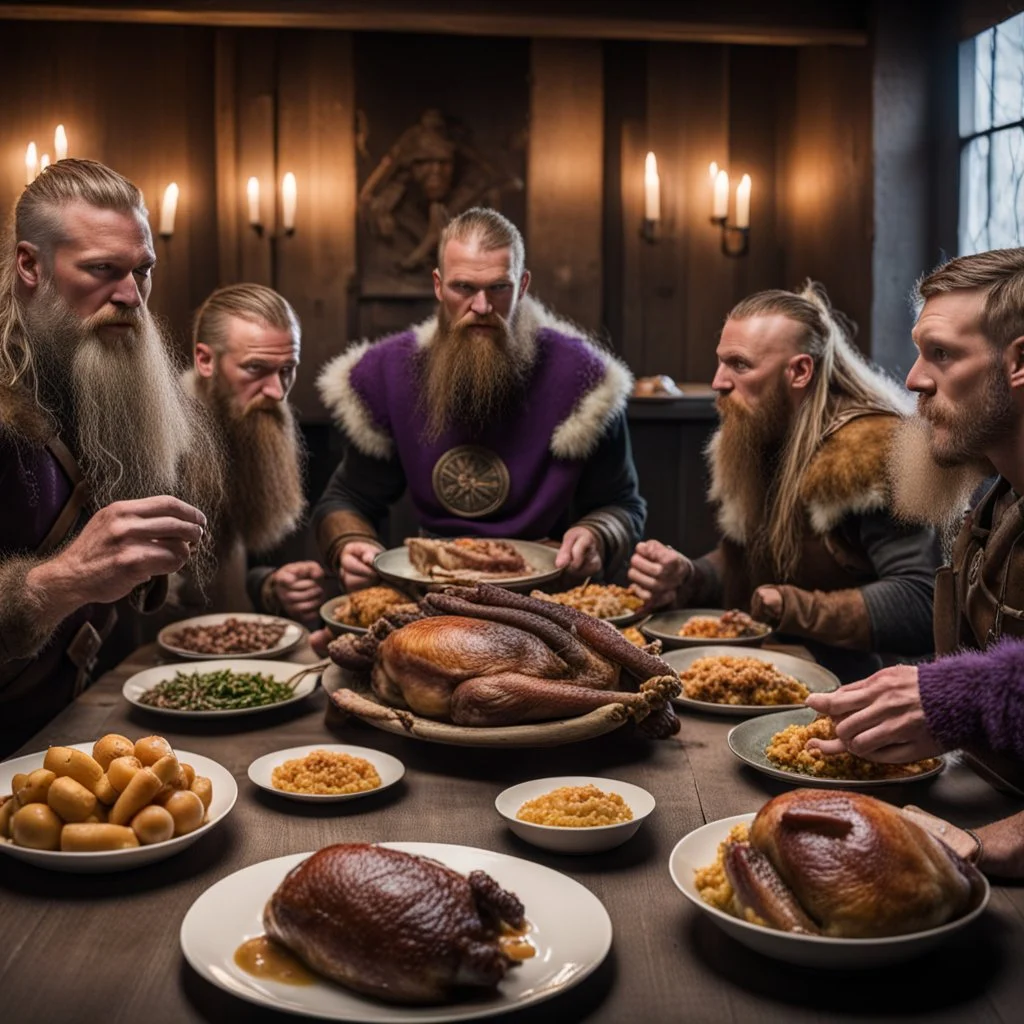 Thanksgiving dinner with Vikings