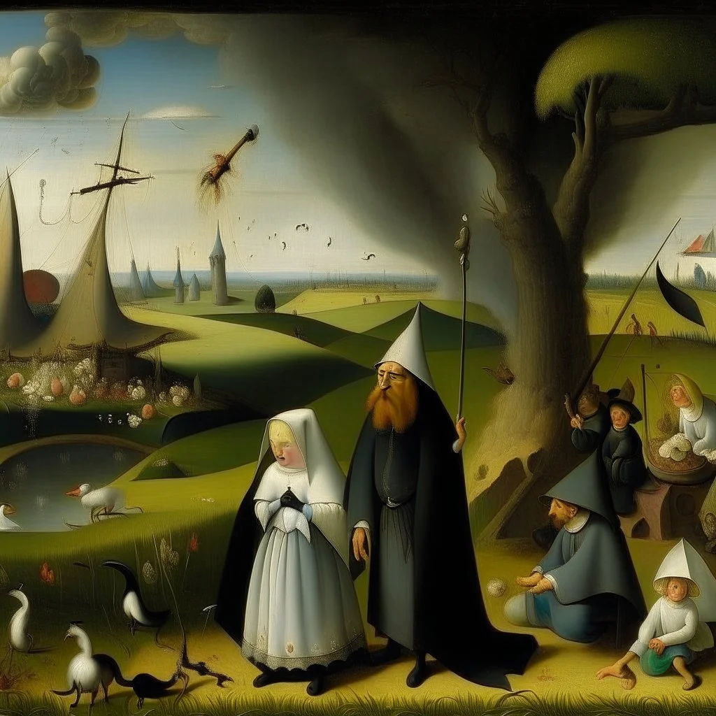 silver lining, painting by hieronymus bosch