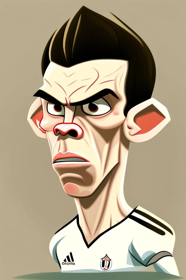 Gareth Bale Footballer cartoon 2d