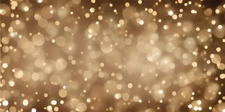 Festive abstract bokeh background - golden bokeh lights, beige - New Year, Anniversary, Wedding, banner