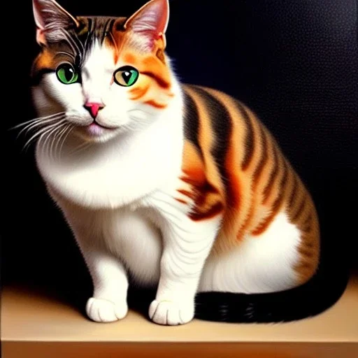 portrait of beautiful Cat painting by Brom , oil on canvas, cinematic composition, extreme detail,fit full head inside picture