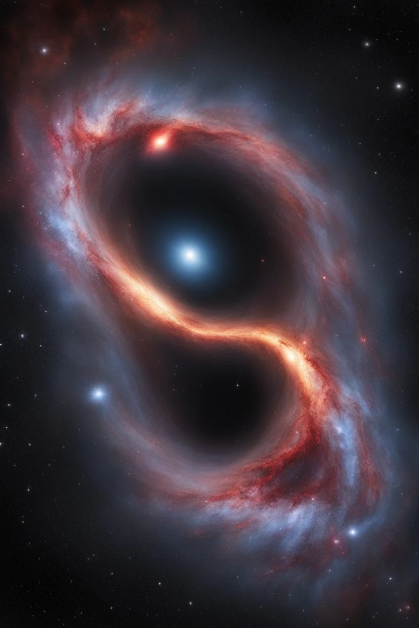 Black hole consuming star in dying galaxy