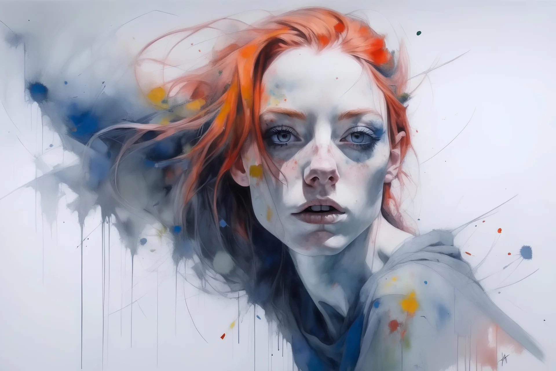 In the style of agnes cecile