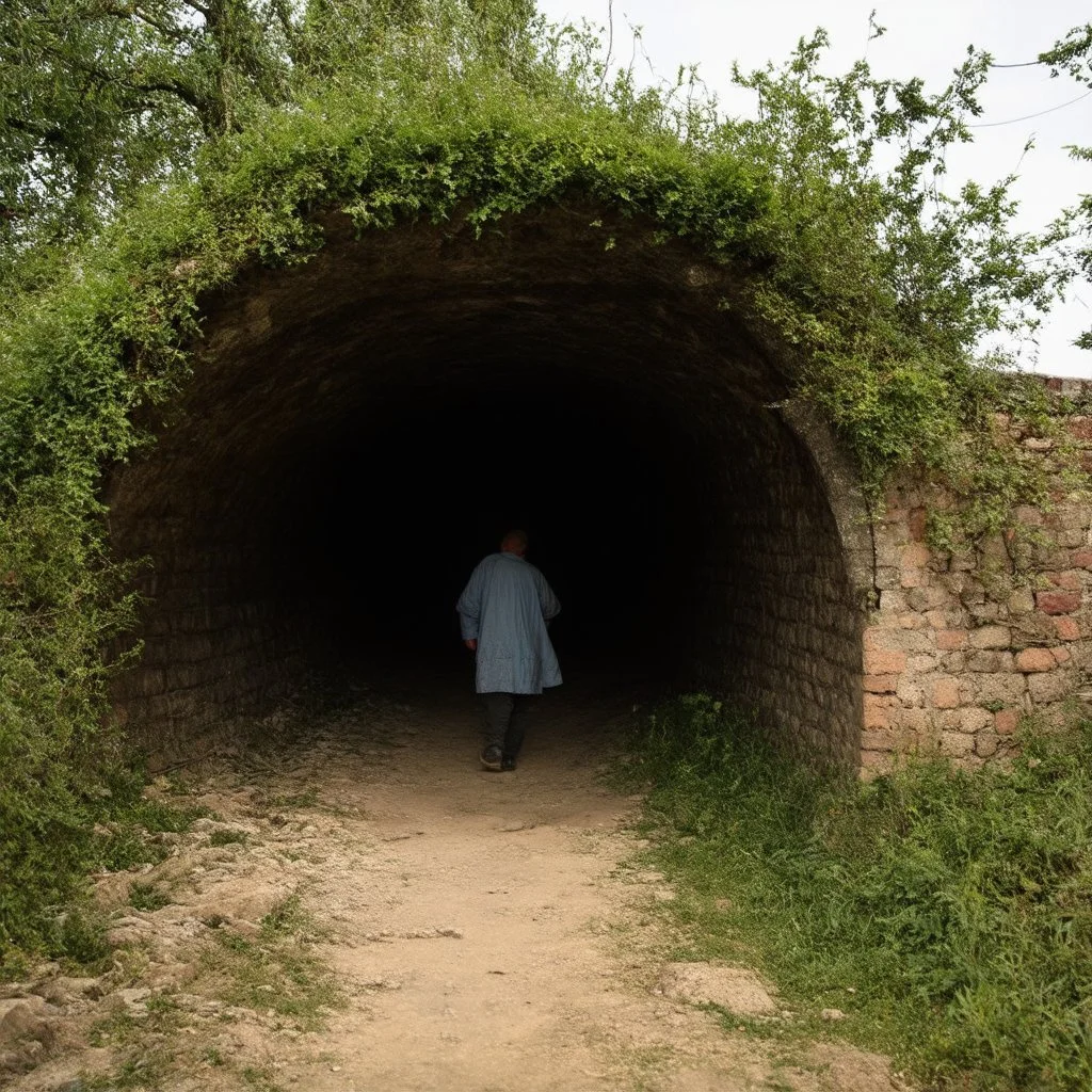 Odd village, Max Ernst style, rural Romania, claustrophobic