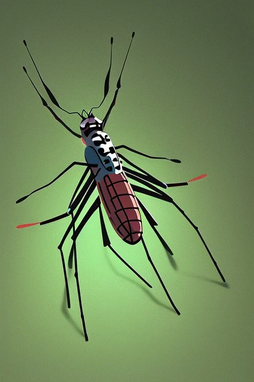 Mosquito cool insect character animation