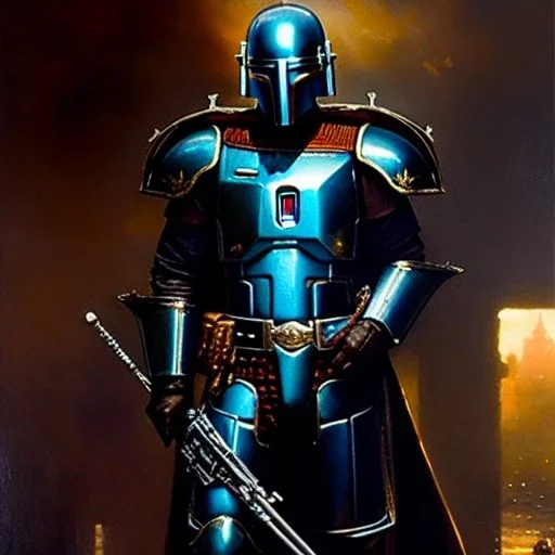 'Jango Fett helmet',ancient metal armor and helmet ,painting by gaston bussiere, greg rutkowski, yoji shinkawa, yoshitaka amano, tsutomu nihei, donato giancola, tim hildebrandt, oil on canvas, cinematic composition, extreme detail,fit full head inside picture,16k