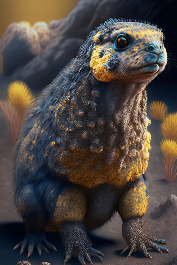 llama bull ground hog gila monster marmoset chicken,8k resolution, high-quality, fine-detail, muted colors,intricate, digital art, detailed matte, volumetric lighting, illustration, octane render