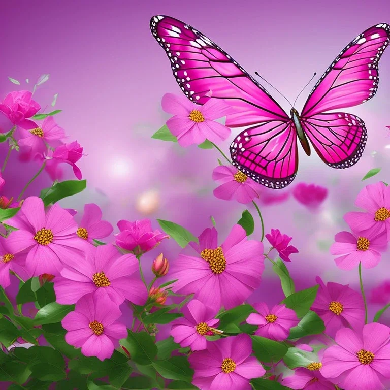 pink butterfly