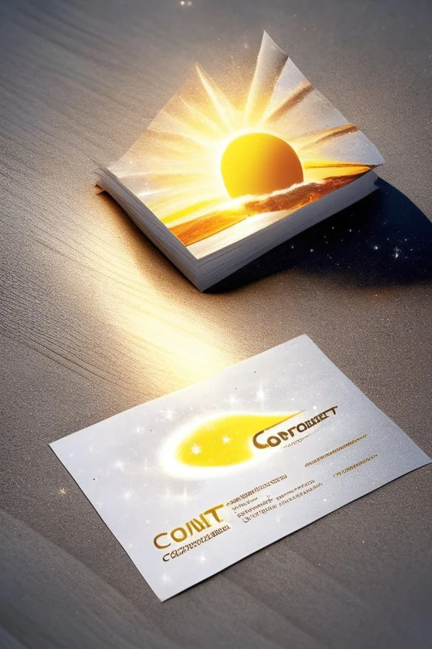 Business card-printing house-sunlight-comet star