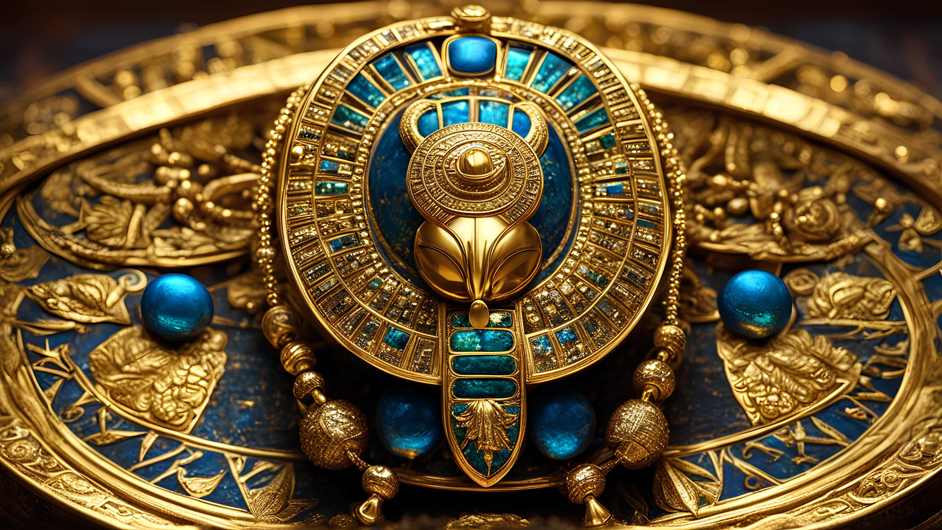 ((masterpiece,best quality)), absurdres, Egyptian_Icons, no humans, still life, gold, sparkle, scarab,