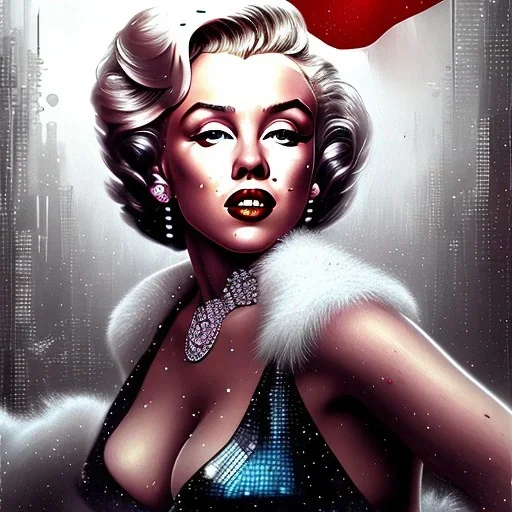 Marilyn Monroe cyberpunk