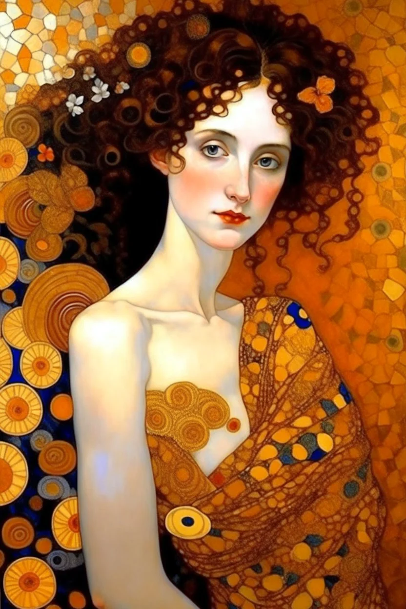 venus godess photo realistic style of klimt