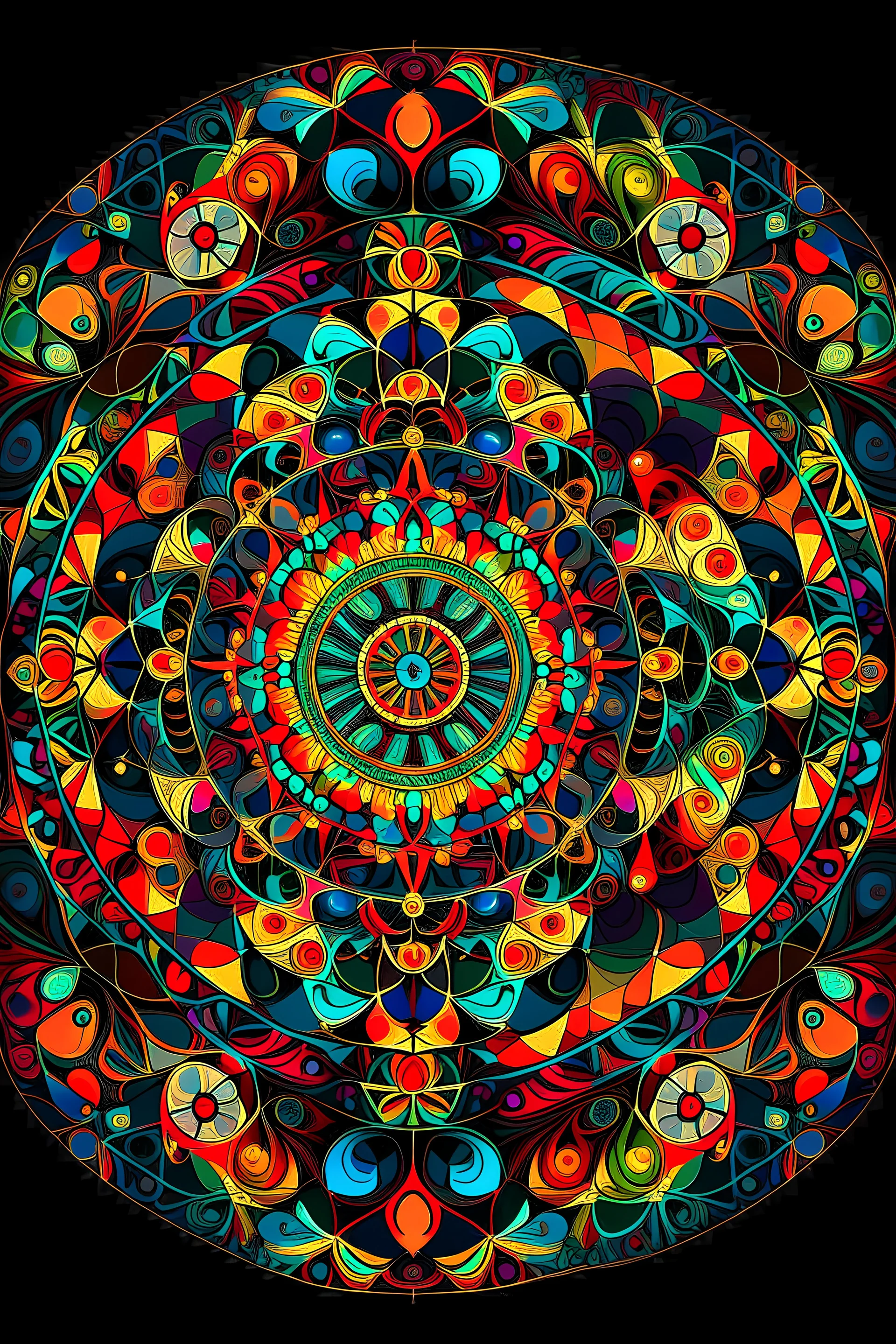 Abstract Digital Mandalas