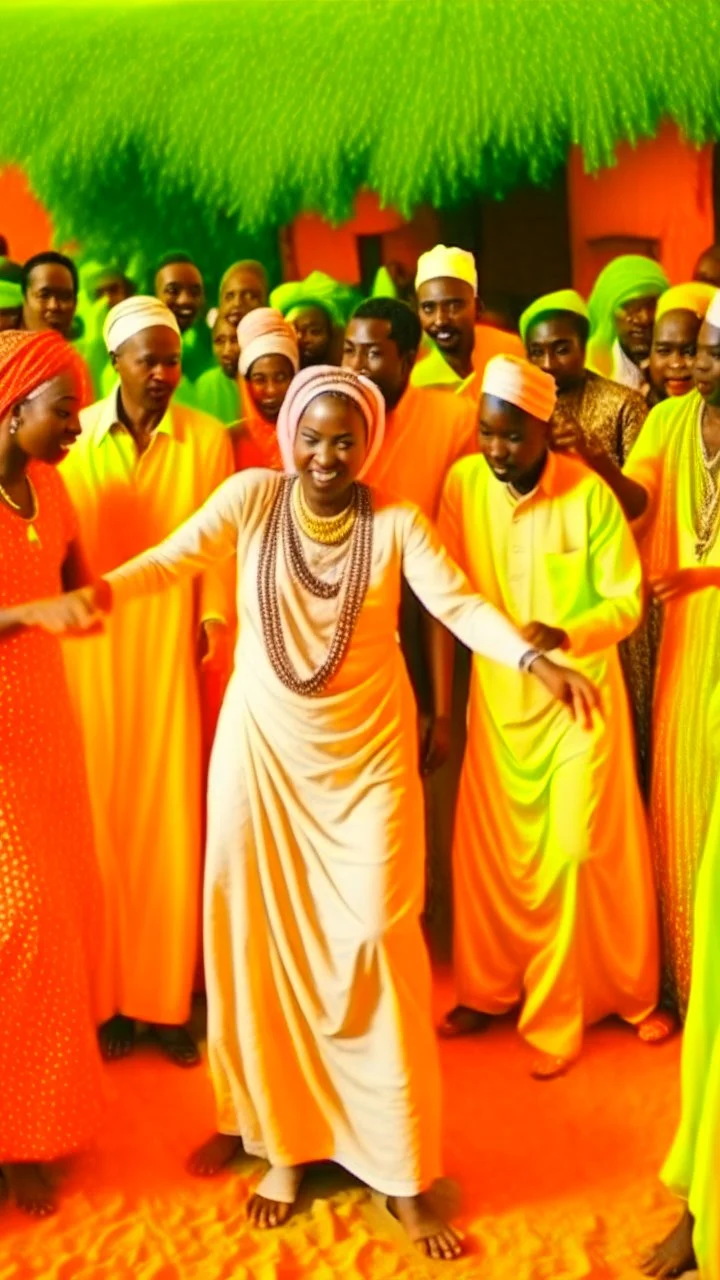 Sudanese wedding , people dancing