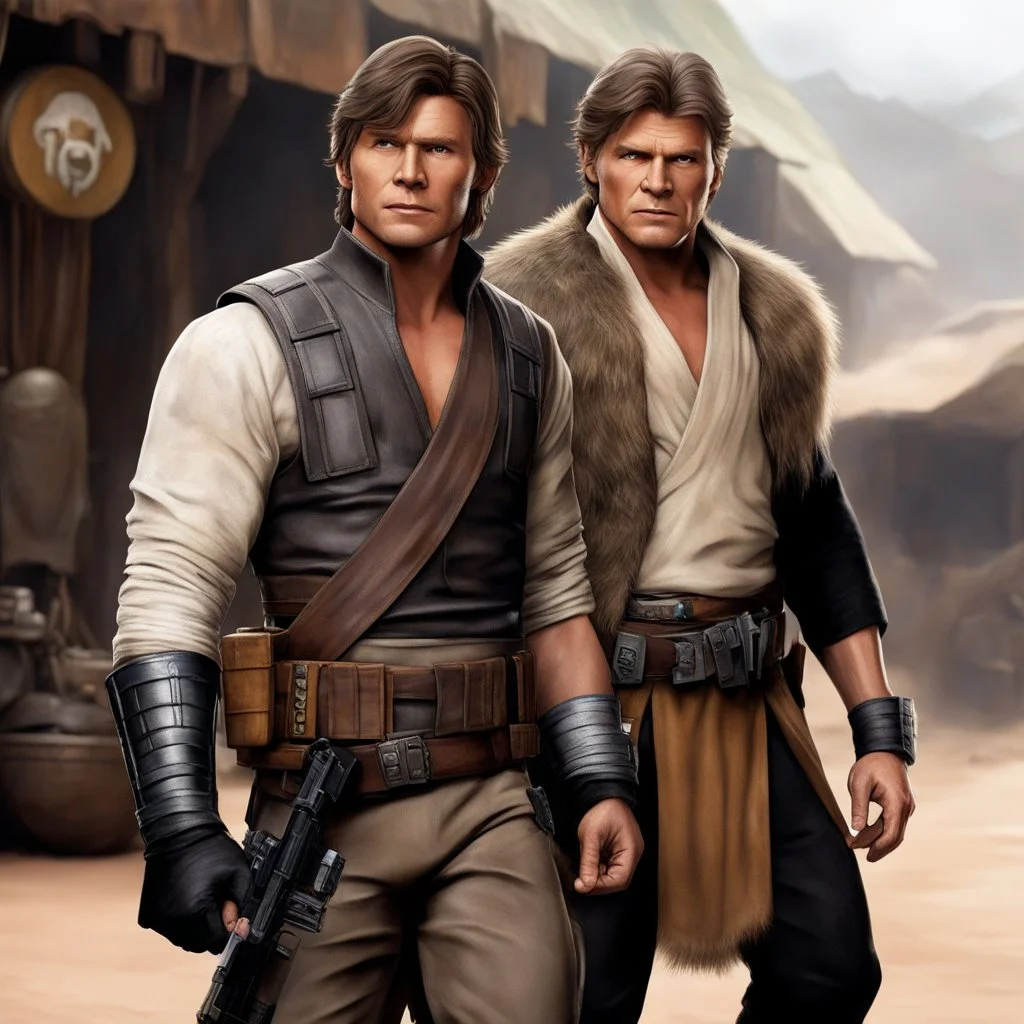 Han Solo as a tattooed gangsta monk in her iconic bounty hunter outfit, his Wookiee friend is on his side: Inside the Fate of the battle
