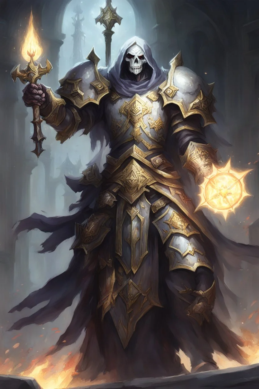 undead paladin serving a light god