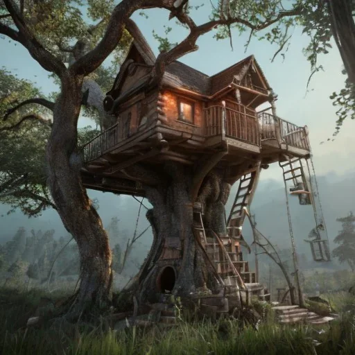 the tree house caramel, chocolate, unreal engine