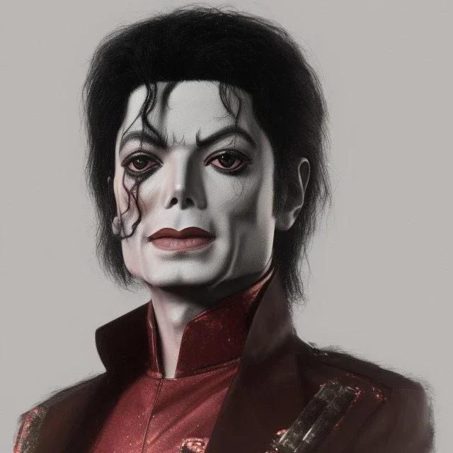 portrait of Michael Jackson