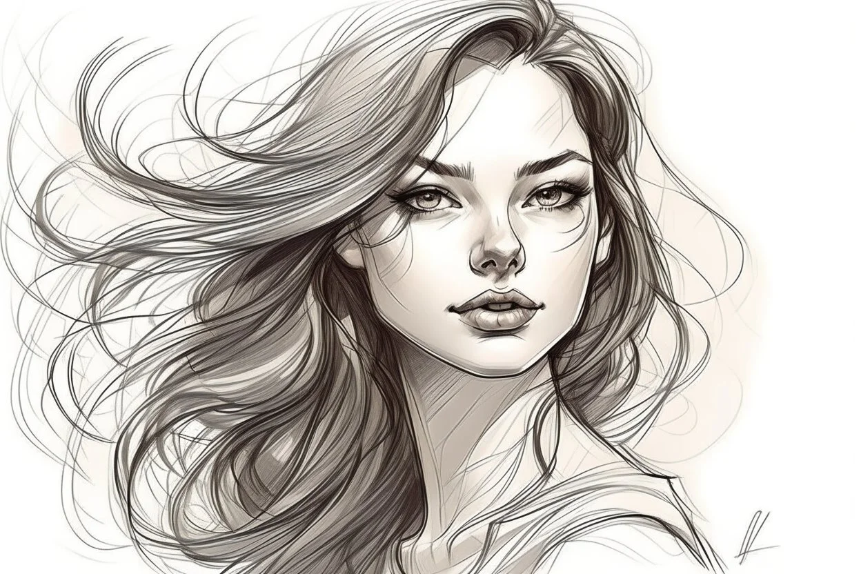 Draw a beautiful women