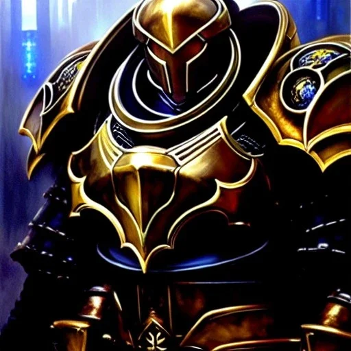 portrait 'High Templar-Starcraft' ancient metal armor ,painting by gaston bussiere, greg rutkowski, yoji shinkawa, yoshitaka amano, tsutomu nihei, donato giancola, tim hildebrandt, oil on canvas, cinematic composition, extreme detail,fit full head inside picture,16k