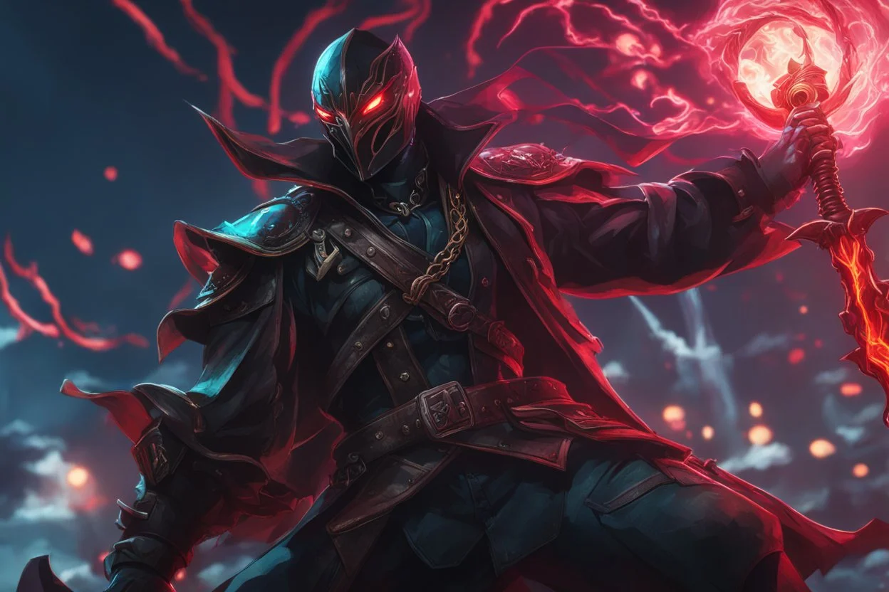 Pyke venom in 8k solo leveling shadow artstyle, pirate them, mask, close picture, sea, neon lights, intricate details, highly detailed, high details, detailed portrait, masterpiece,ultra detailed, ultra quality