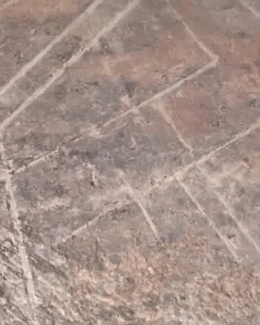 scratched concrete floor