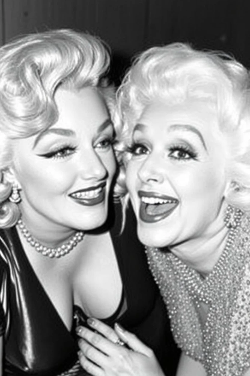 Marilyn Monroe meets Carol Channing.