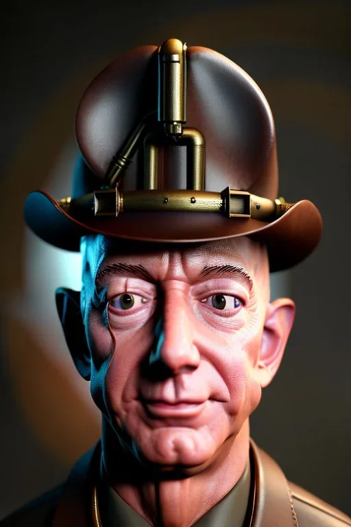 jeff bezos, steampunk, unreal 5, octane render, cinema4d, dynamic lighting, dramatic lighting, 4k, redshift render, highly detailed, hyper realistic