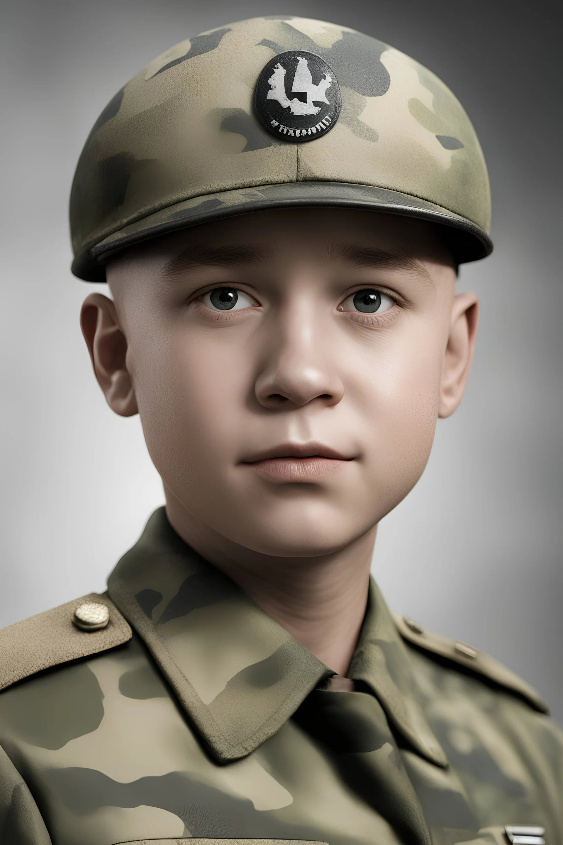 facial portrait - Band of Brothers, Captain Charlie Brown, WWII camouflage battle dress uniform, Professional quality full color photography by Ansel Adams - 4k UHD, Ultra-realistic, Hyper realistic, Photorealistic, Realistic, absolute Reality