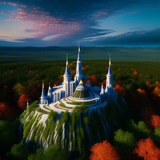 Minas Tirith LOTR,aerial view,extremely detailed digital painting, high resolution,8k, realistic, beautiful, volumetric lighting, mystical colors ,perfectly centered image, perfect composition, rim light, beautiful lighting,masterpiece, stunning scene, raytracing, anatomically correct, in the style Van Gogh and robert e howard and Ken Kelley and Ohrai Noriyoshi and Simon Bisley and tomzj1.