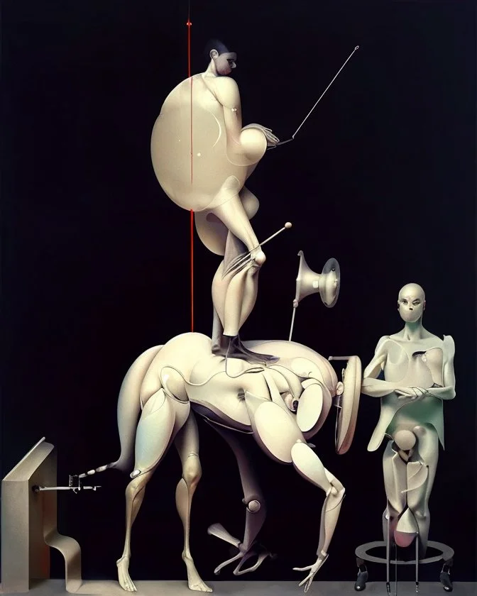 human body, universe-like Soap Bubble,complex surgical instruments mixed with human body-like musical instruments,minimalism,Painting By Adrian Ghenie, Rene Magritte, Salvador Dali, Lucian Freud