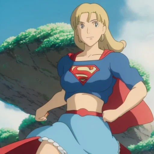 Supergirl in bra