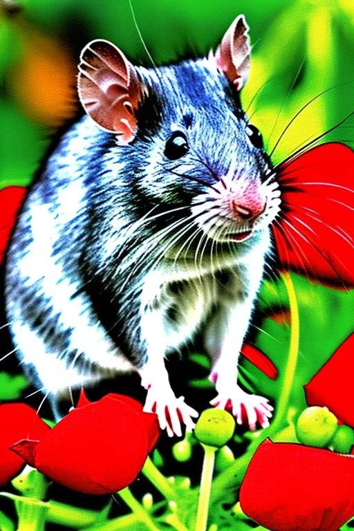 Color portrait of a rat that resembles Anthony Fauci