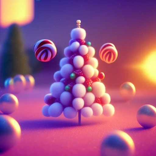 Woolitize, Kodak portra 4 0 0, candy cane,bokeh, utra realistic, ultra detailed 3d renderer, masterpiece, sharp focus,volumetric lighting, ultra photoreal, lens macro,hypermaximalist, unreal engine, HDR, UHD, 64K --v 4