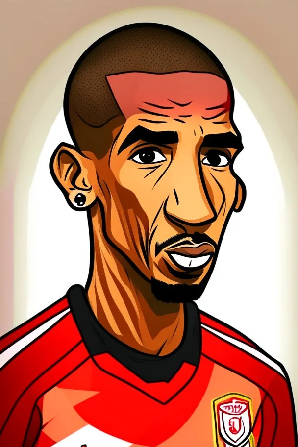 Talisca Brazilian football player cartoon 2d