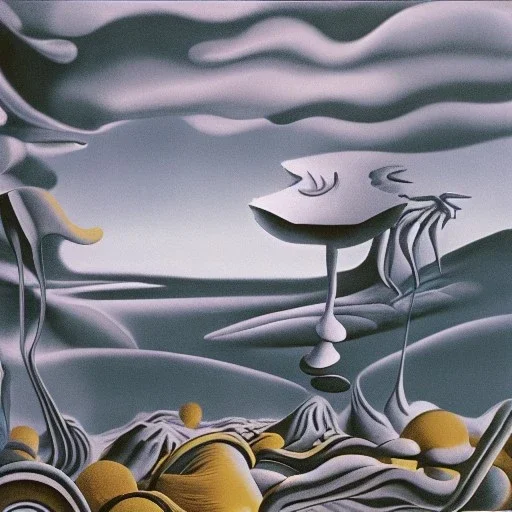 landscape by yves tanguy and dr seuss