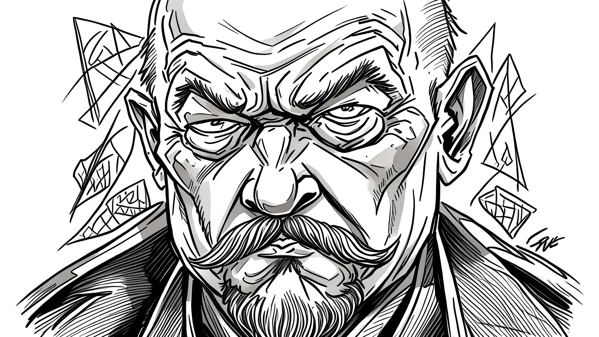 Imagem de vladimir lenin no estilo dc desenhado por Ivan Reis mostrando a cabeça do personagem