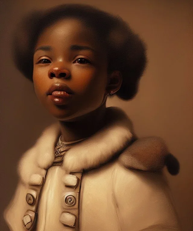 wealthy African American young boy by Rembrandt