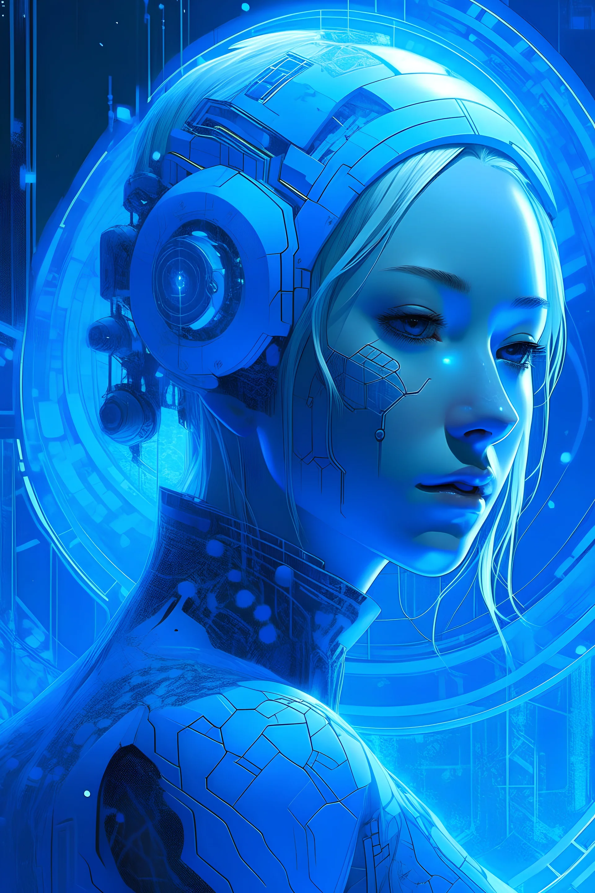 konsep seni setengah cetak biru metaverse futuristik yang sedang tren di stasiun seni josan gonzalez laurie greasley dangiuz dispersi partikel rasio emas sinematik yang rumit menggunakan aturan pertiga detail yang rumit detail tinggi potret karakter dewi es orse, wajah ramping, pencahayaan sinematik, mata biru bersinar, sangat detail, cgsociety , 8k, resolusi tinggi, gaya charlie bowater, tom bagshaw, wajah tunggal, simetris, foto headshot, sangat detail.