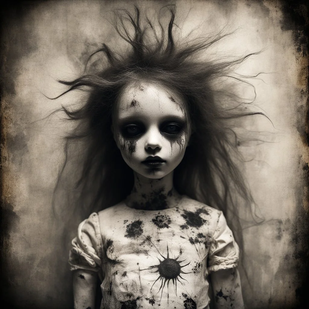 sunburned doll by Gabriel Pacheco and Stephen Gammell, weirdcore, never-before-seen