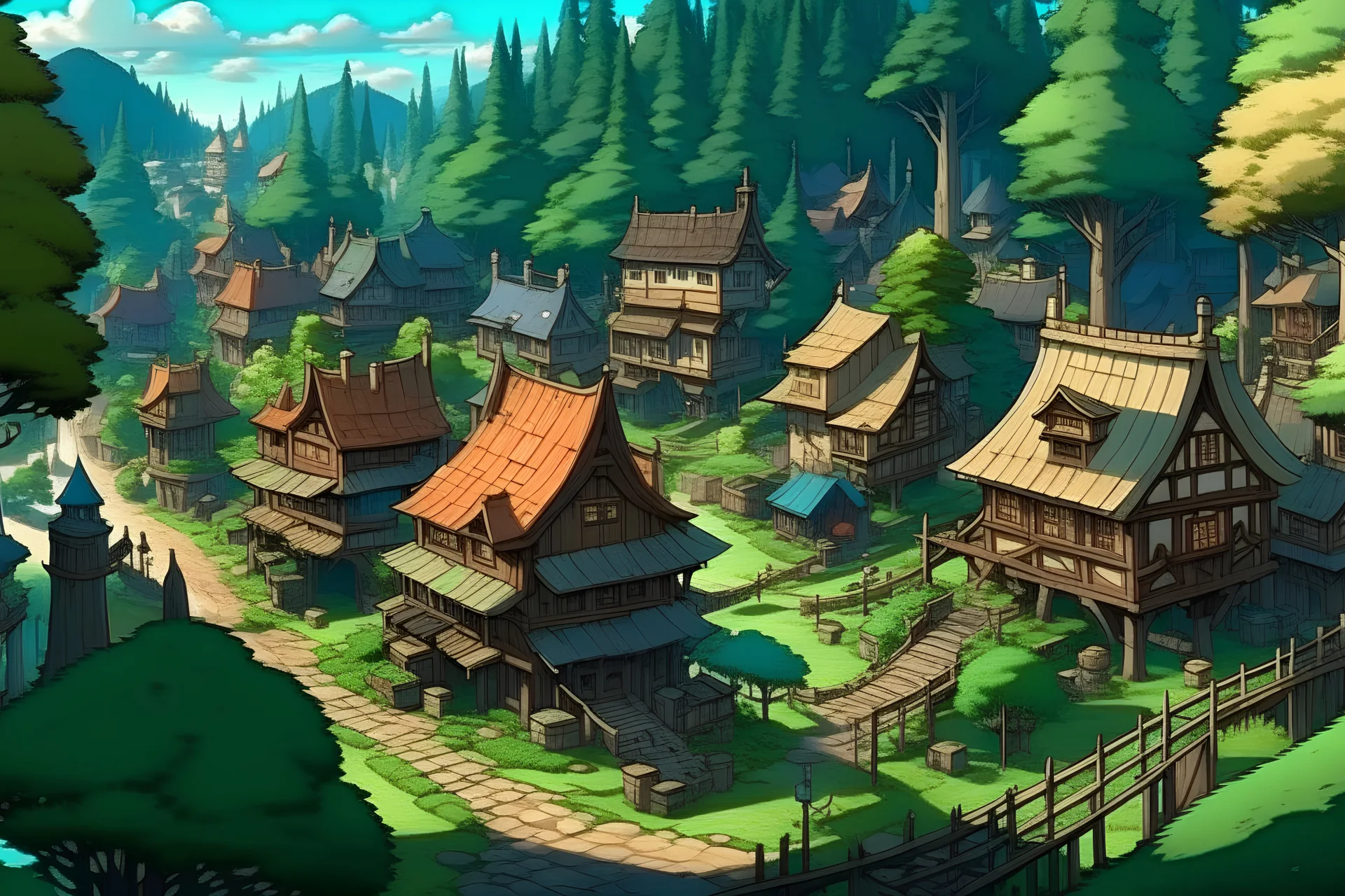 ANIME FOREST Town
