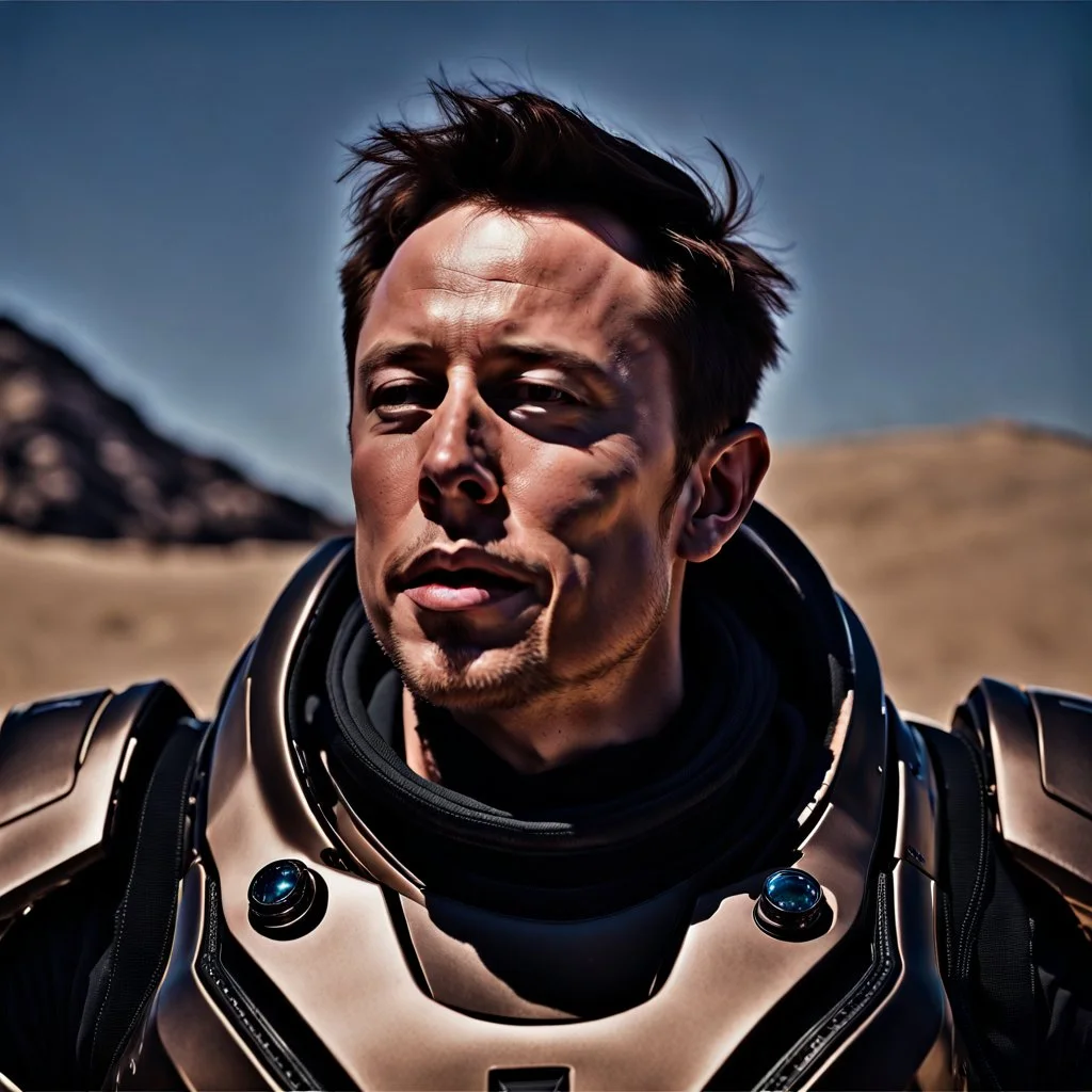 Elon Musk in Dune, Hyper detailed, Realistic, Extreme depth of field, bokeh blur, Alberta all-natural, National Geographic, in the style of candid, imperfection, natural lighting, cinematic, Fuji Film, Anamorphic lens, 2040s, --ar 4:5 --w 150 --style ra