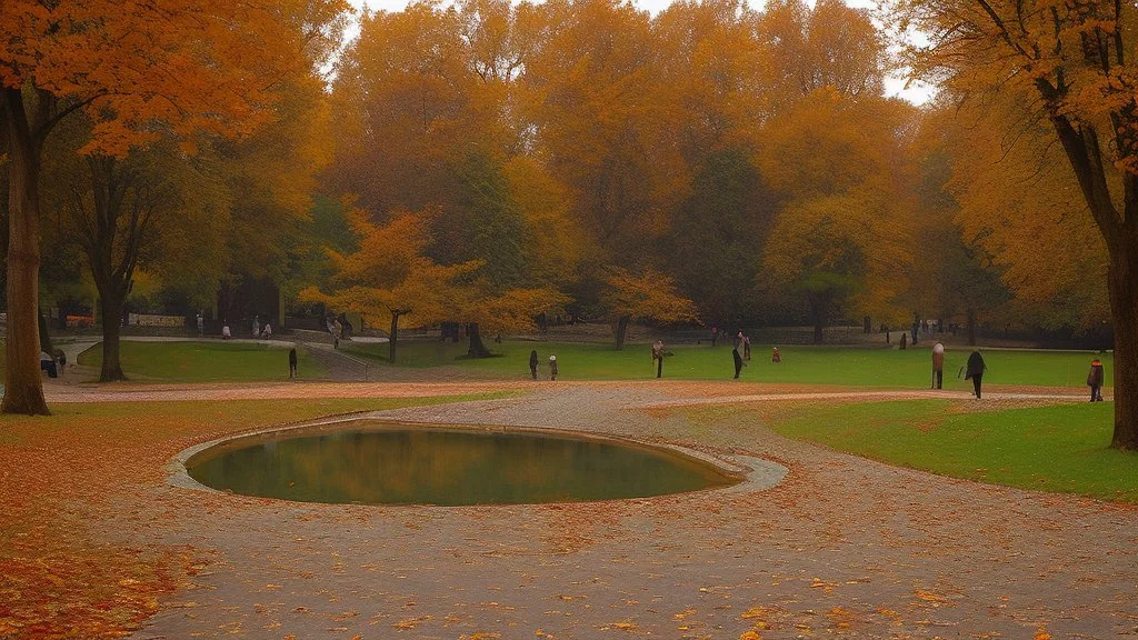 fall park by Andrea del sarto
