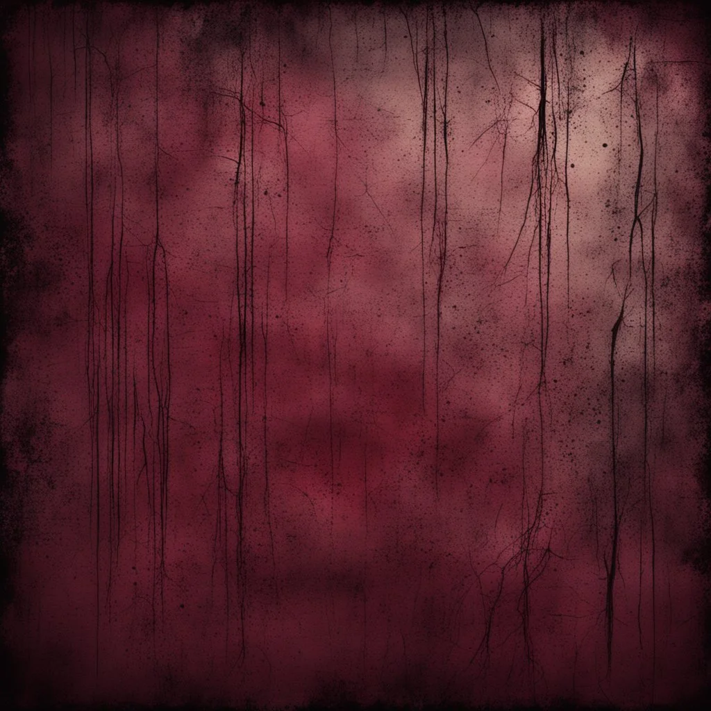 Hyper Realistic grungy scratches on maroon & black rustic background with vignette effect