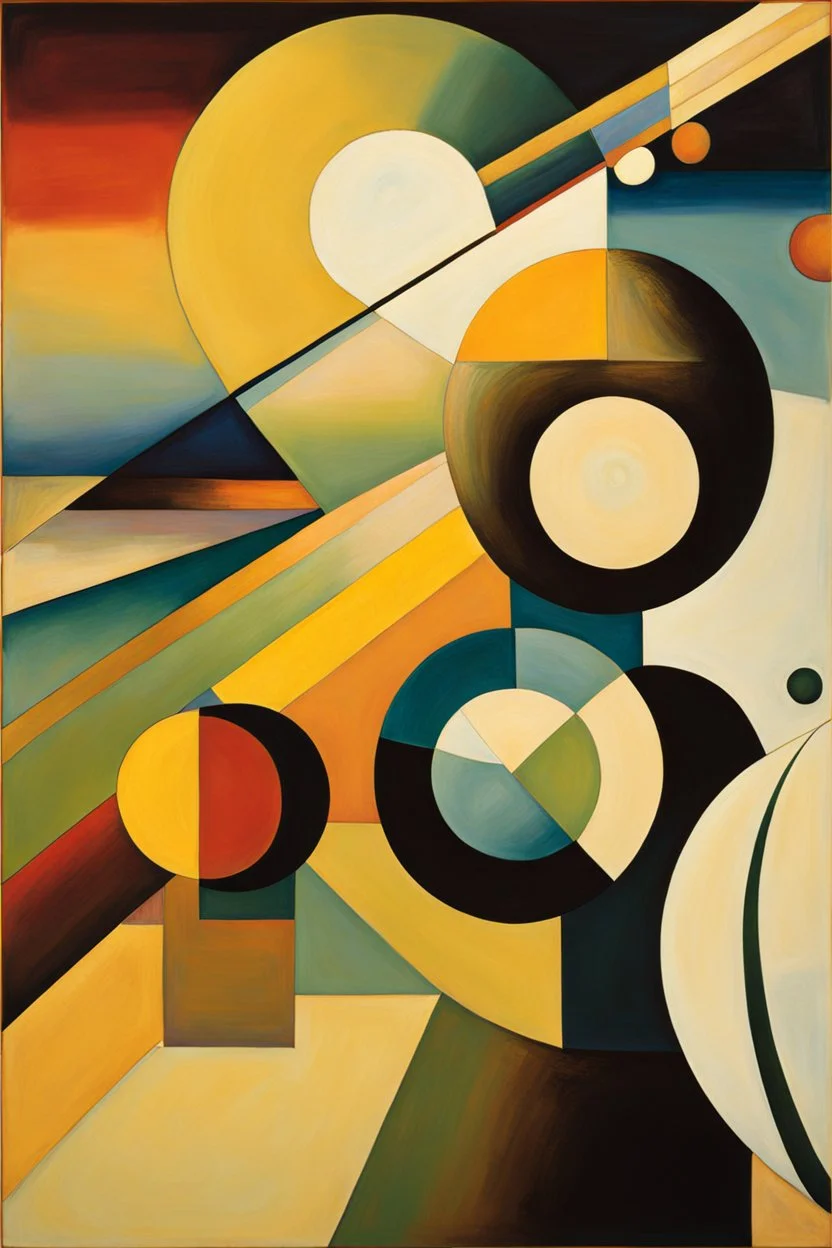 a fluidity that is freeing beyond description; Wassily Kandinsky; Golden Hour; Iridescent; Controversial; Supremely Detailed; Stupendous Bauhaus; Dada