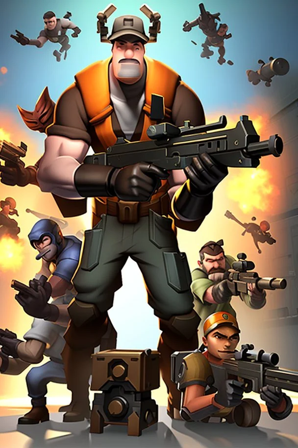 Team Fortress 2 is an online free to play shooter game developed by valve