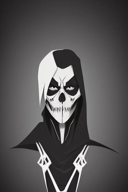 Extremely simple logo representing the grim reaper