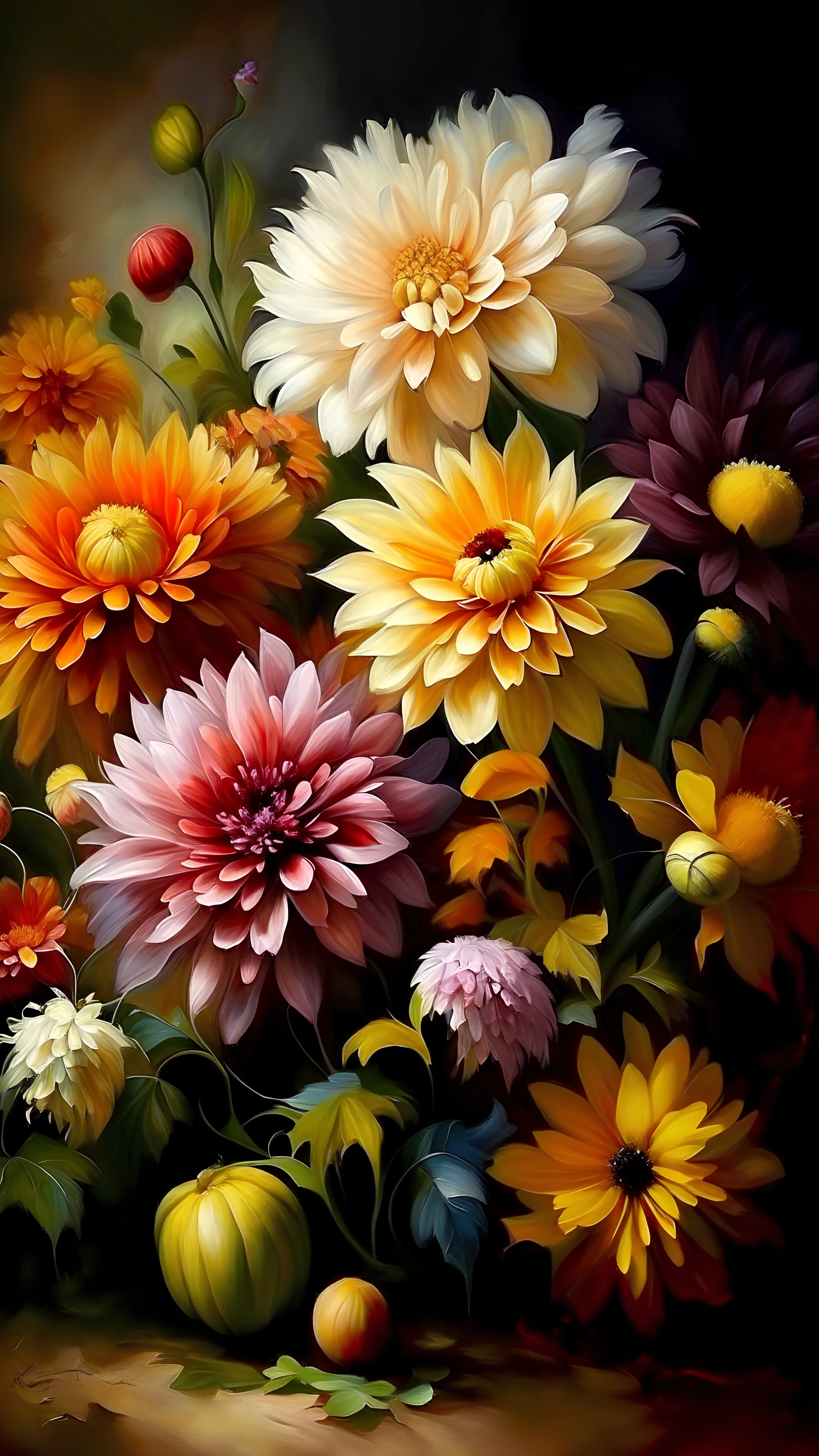 Beautiful flowers, art