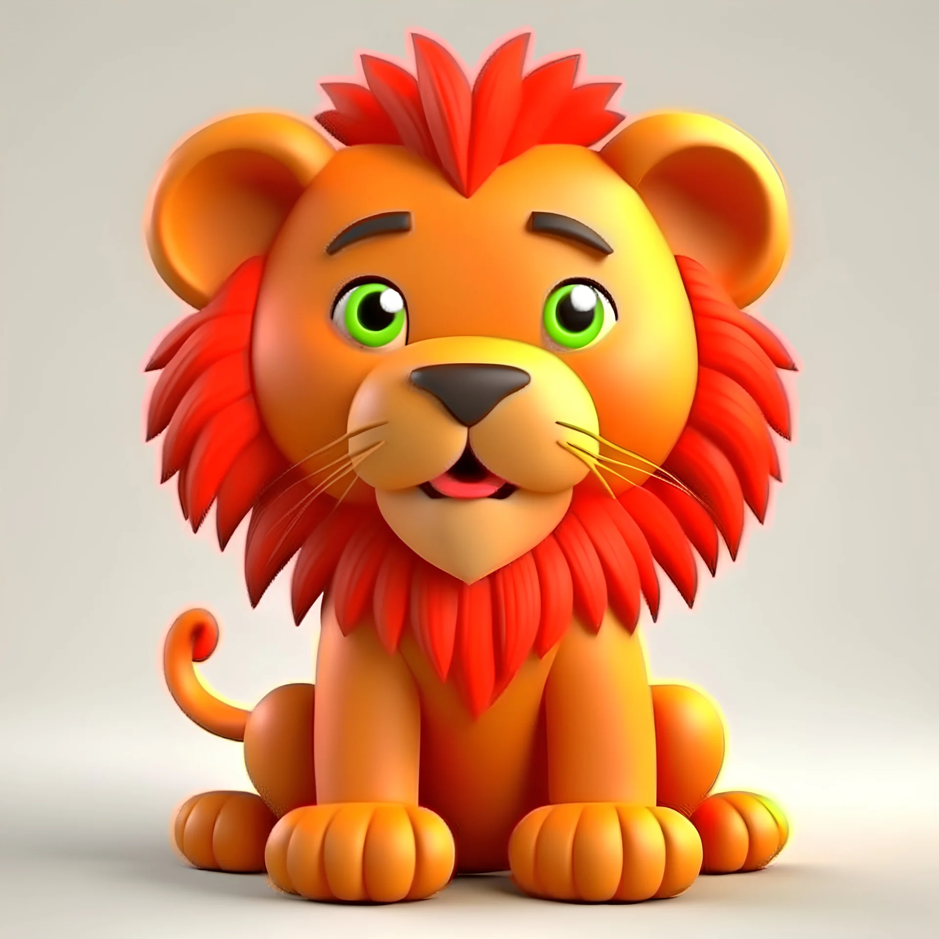 cute lion 3D